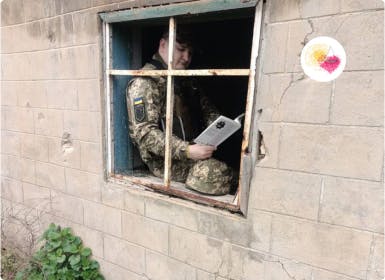 Soldier with a book